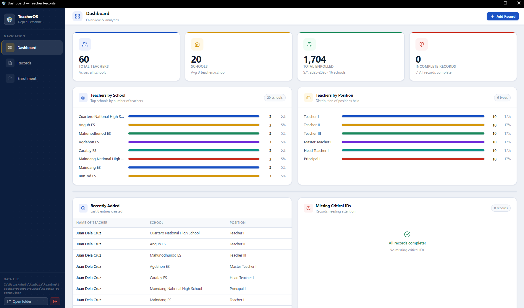 TeacherOS Screenshot
